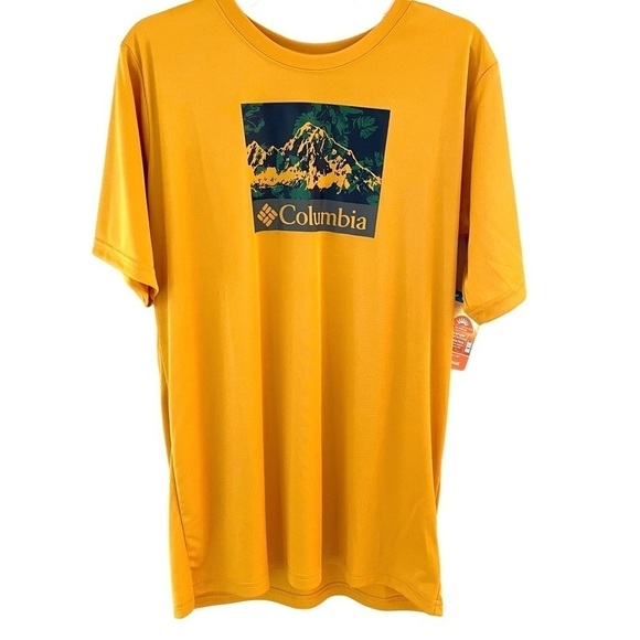 New Columbia SPF 50 OmniShade Sun Protection Short Sleeve Shirt Youth Boy XL NWT - Picture 1 of 8